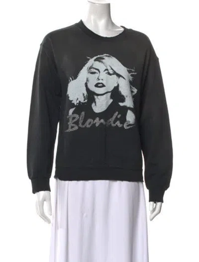 Pre-owned Madeworn Blondie Graphic Print Sweatshirt In Black
