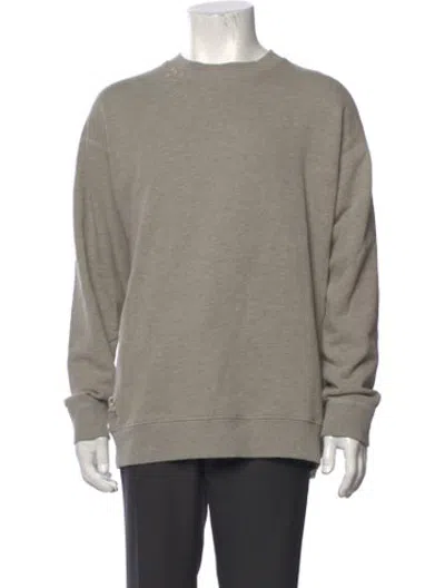 Pre-owned Madeworn Crew Neck Long Sleeve T-shirt In Grey