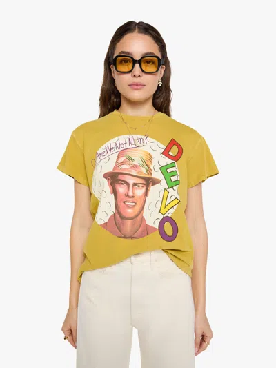 Madeworn Devo T-shirt Sandstone In Yellow