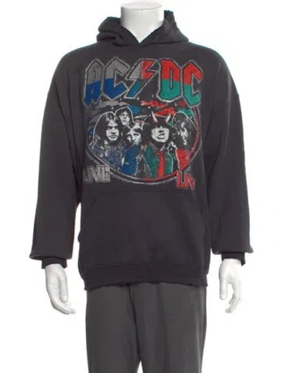 Pre-owned Madeworn Graphic Print Crew Neck Hoodie In Gray