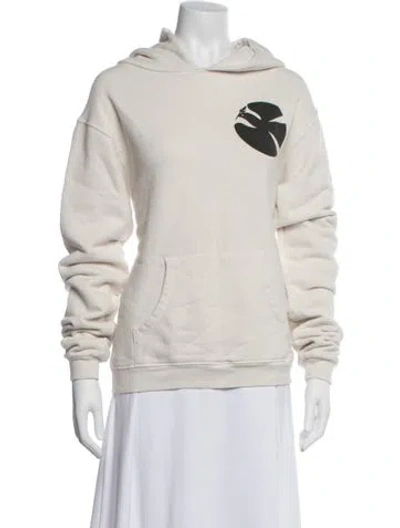 Pre-owned Madeworn Graphic Print Crew Neck Hoodie W/ Tags In White