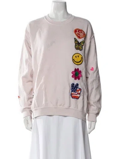 Pre-owned Madeworn Graphic Print Crew Neck Sweater In Neutral