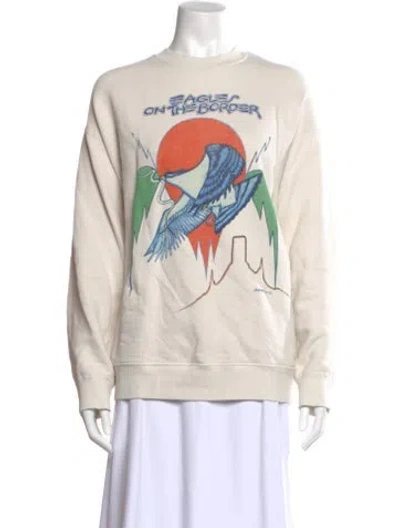 Pre-owned Madeworn Graphic Print Crew Neck Sweater In Neutral