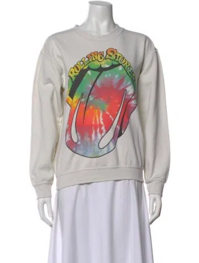 Pre-owned Madeworn Graphic Print Crew Neck Sweatshirt In Neutral