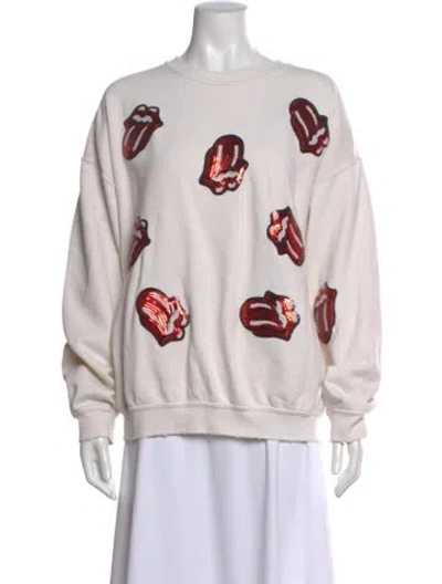 Pre-owned Madeworn Graphic Print Crew Neck Sweatshirt In Neutral