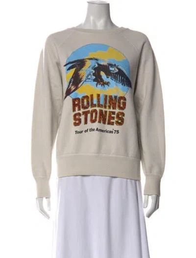 Pre-owned Madeworn Graphic Print Crew Neck Sweatshirt In Neutral