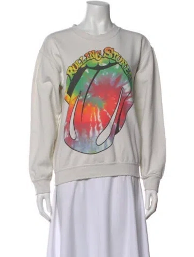 Pre-owned Madeworn Graphic Print Crew Neck Sweatshirt In Neutral