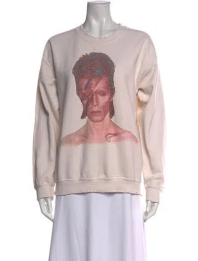 Pre-owned Madeworn Graphic Print Crew Neck Sweatshirt In Pink
