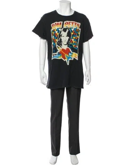 Pre-owned Madeworn Graphic Print Crew Neck T-shirt In Black