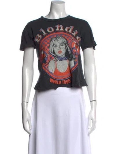 Pre-owned Madeworn Graphic Print Crew Neck T-shirt In Black