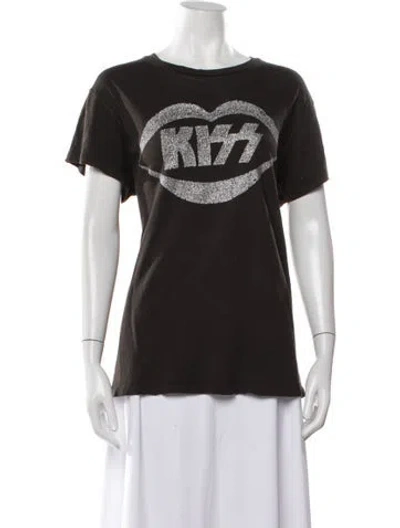 Pre-owned Madeworn Graphic Print Crew Neck T-shirt In Black