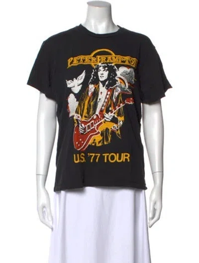 Pre-owned Madeworn Graphic Print Crew Neck T-shirt In Black
