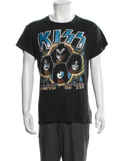 Pre-owned Madeworn Graphic Print Crew Neck T-shirt In Black