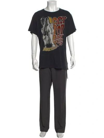 Pre-owned Madeworn Graphic Print Crew Neck T-shirt In Black