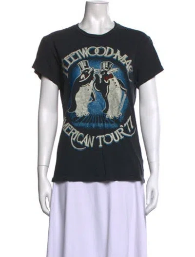 Pre-owned Madeworn Graphic Print Crew Neck T-shirt In Black