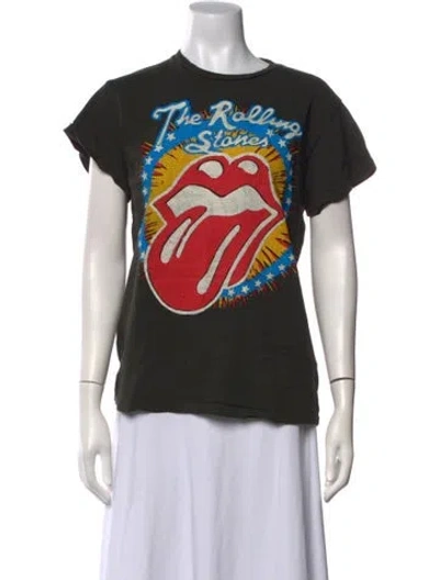 Pre-owned Madeworn Graphic Print Crew Neck T-shirt In Black
