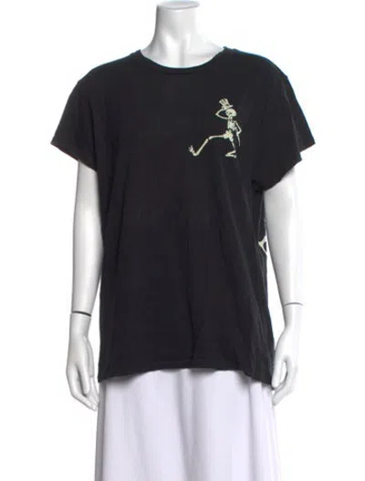 Pre-owned Madeworn Graphic Print Crew Neck T-shirt In Black