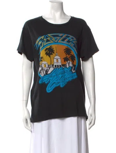 Pre-owned Madeworn Graphic Print Crew Neck T-shirt In Black