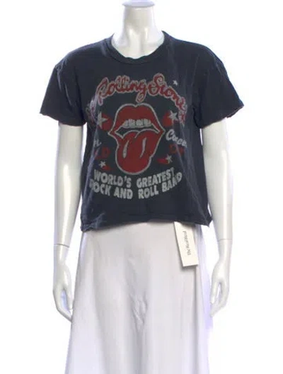 Pre-owned Madeworn Graphic Print Crew Neck T-shirt In Blue