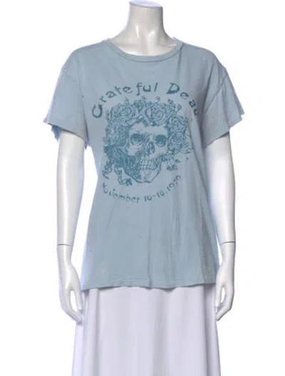Pre-owned Madeworn Graphic Print Crew Neck T-shirt In Blue