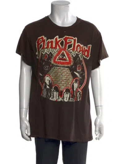 Pre-owned Madeworn Graphic Print Crew Neck T-shirt In Brown