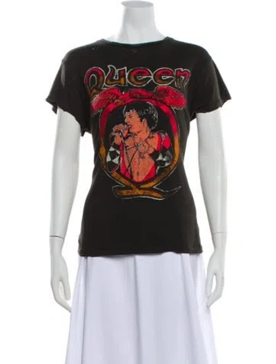 Pre-owned Madeworn Graphic Print Crew Neck T-shirt In Gray