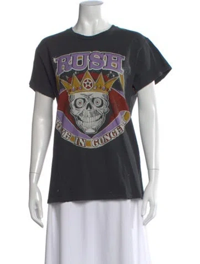 Pre-owned Madeworn Graphic Print Crew Neck T-shirt In Gray