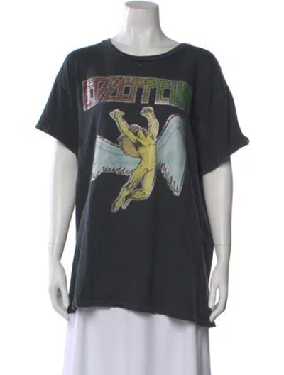 Pre-owned Madeworn Graphic Print Crew Neck T-shirt In Gray