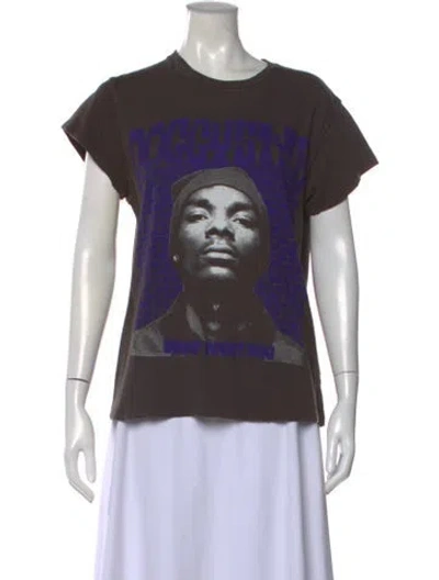 Pre-owned Madeworn Graphic Print Crew Neck T-shirt In Gray