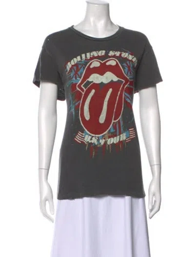 Pre-owned Madeworn Graphic Print Crew Neck T-shirt In Gray