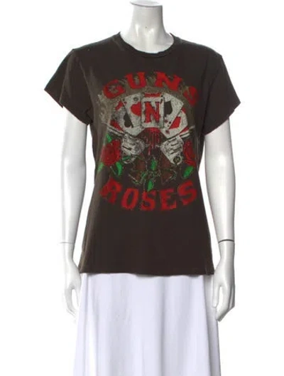 Pre-owned Madeworn Graphic Print Crew Neck T-shirt In Gray