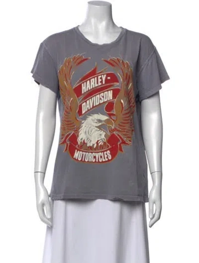 Pre-owned Madeworn Graphic Print Crew Neck T-shirt In Gray