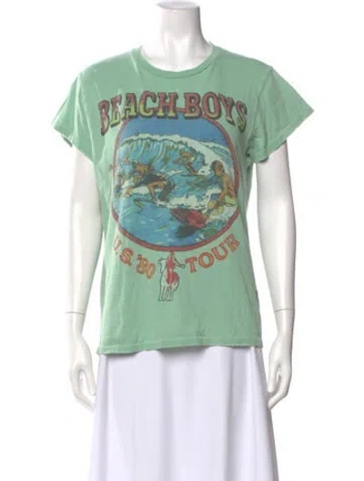 Pre-owned Madeworn Graphic Print Crew Neck T-shirt In Green