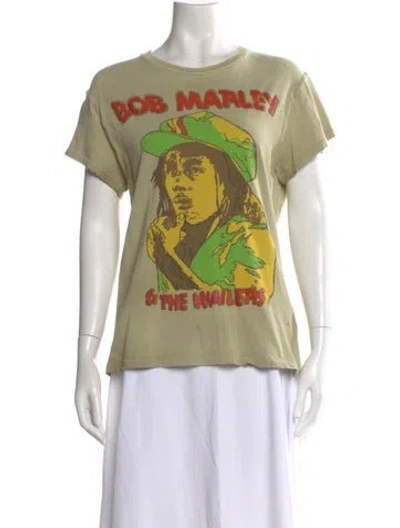 Pre-owned Madeworn Graphic Print Crew Neck T-shirt In Green