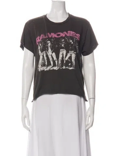 Pre-owned Madeworn Graphic Print Crew Neck T-shirt In Green