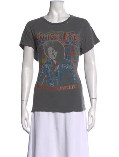Pre-owned Madeworn Graphic Print Crew Neck T-shirt In Grey