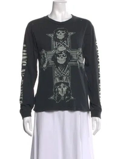 Pre-owned Madeworn Graphic Print Crew Neck T-shirt In Grey