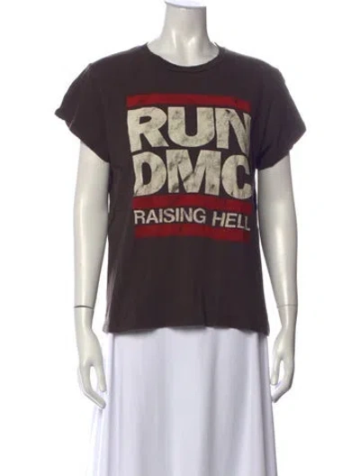 Pre-owned Madeworn Graphic Print Crew Neck T-shirt In Grey