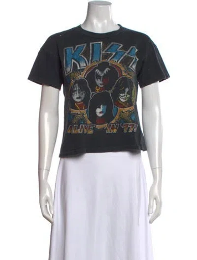 Pre-owned Madeworn Graphic Print Crew Neck T-shirt In Grey