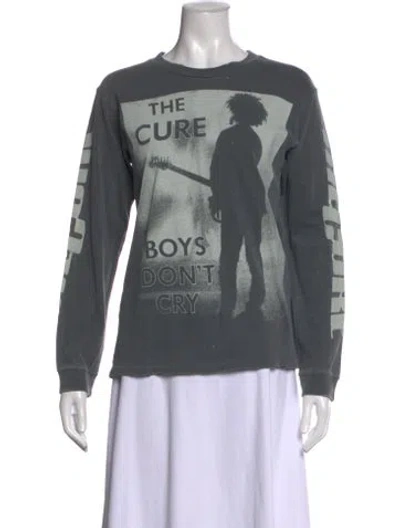 Pre-owned Madeworn Graphic Print Crew Neck T-shirt In Grey