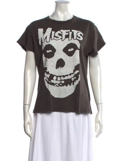 Pre-owned Madeworn Graphic Print Crew Neck T-shirt In Grey