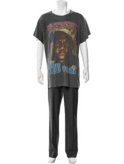 Pre-owned Madeworn Graphic Print Crew Neck T-shirt In Grey