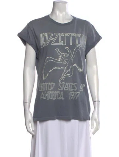 Pre-owned Madeworn Graphic Print Crew Neck T-shirt In Grey