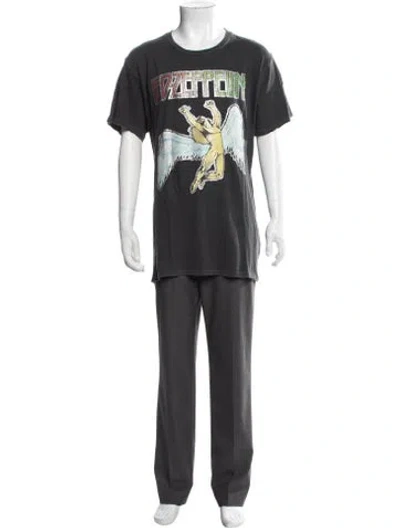 Pre-owned Madeworn Graphic Print Crew Neck T-shirt In Grey