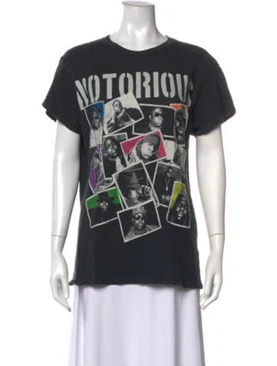 Pre-owned Madeworn Graphic Print Crew Neck T-shirt In Grey