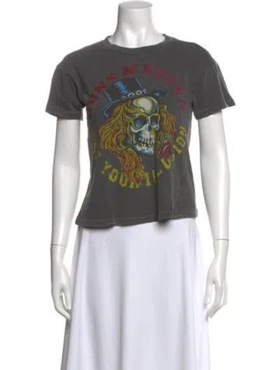 Pre-owned Madeworn Graphic Print Crew Neck T-shirt In Grey