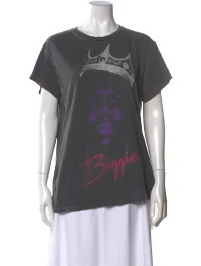Pre-owned Madeworn Graphic Print Crew Neck T-shirt In Grey