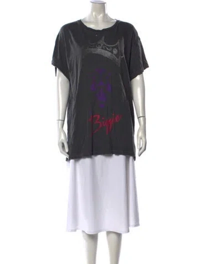 Pre-owned Madeworn Graphic Print Crew Neck T-shirt In Grey