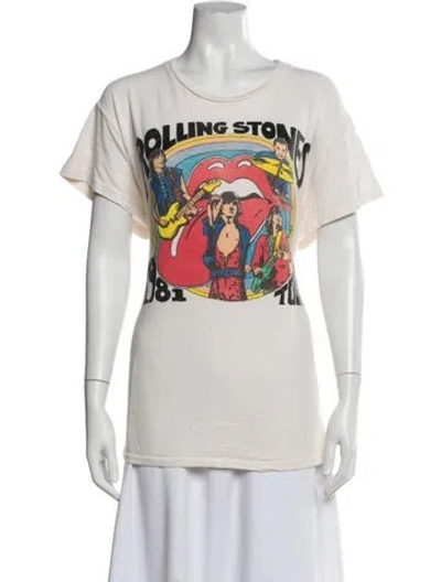 Pre-owned Madeworn Graphic Print Crew Neck T-shirt In Neutral