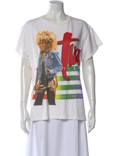 Pre-owned Madeworn Graphic Print Crew Neck T-shirt In Neutral